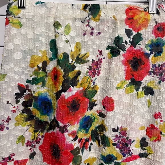 Anthropologie Eva Franco sheer floral print midi Skirt 6 - Picture 2 of 4